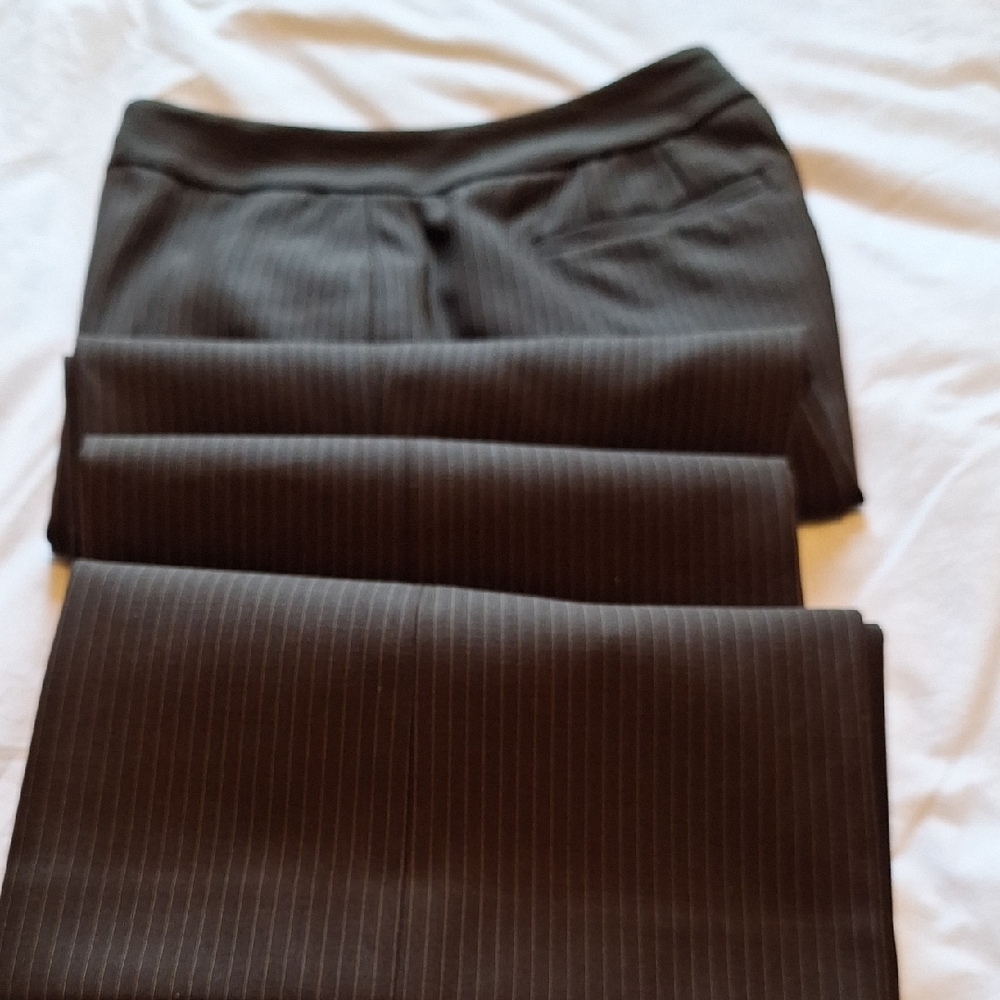 Ann Taylor Brown Textured Trousers